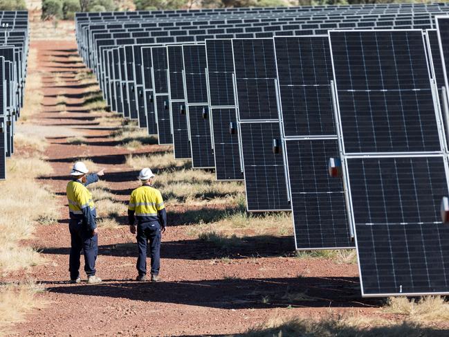 The Dugald River Solar Farm on the southern outskirts of Mount Isa, close to the Boulia-Mount Isa Highway.