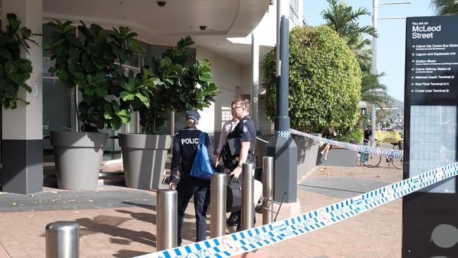 Police at Cairns Central shopping centre