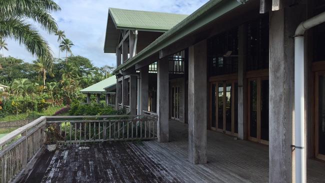 The deck of the Fijian property.