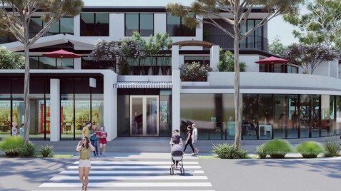 An artist's impression of the proposed Belrose Village Square which the developer said will become a “good neighbour”. Picture: Supplied