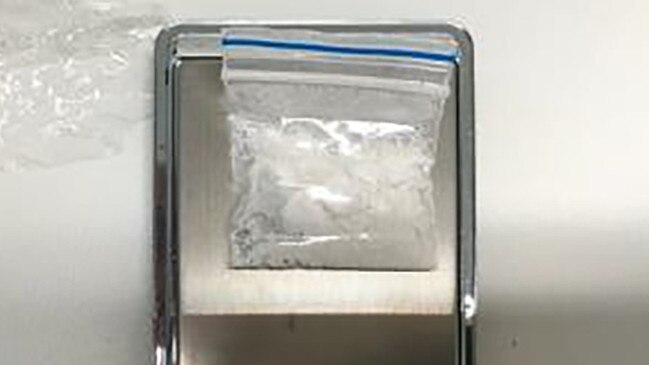 A bag of illicit drugs that Roni Taualupe smuggled into Parklea Correctional Centre in April last year. Picture: NSW Police