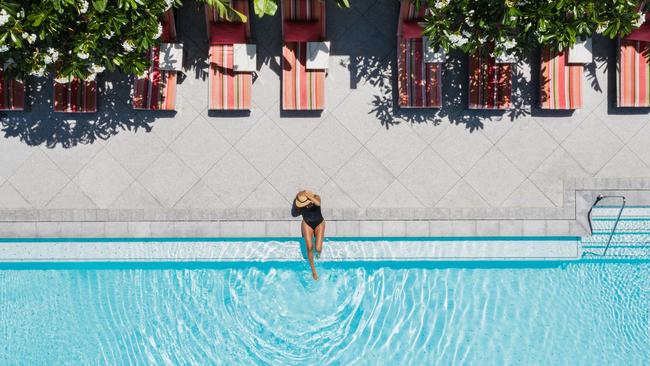 Emporium Hotel Southbank Brisbane aerial pool view