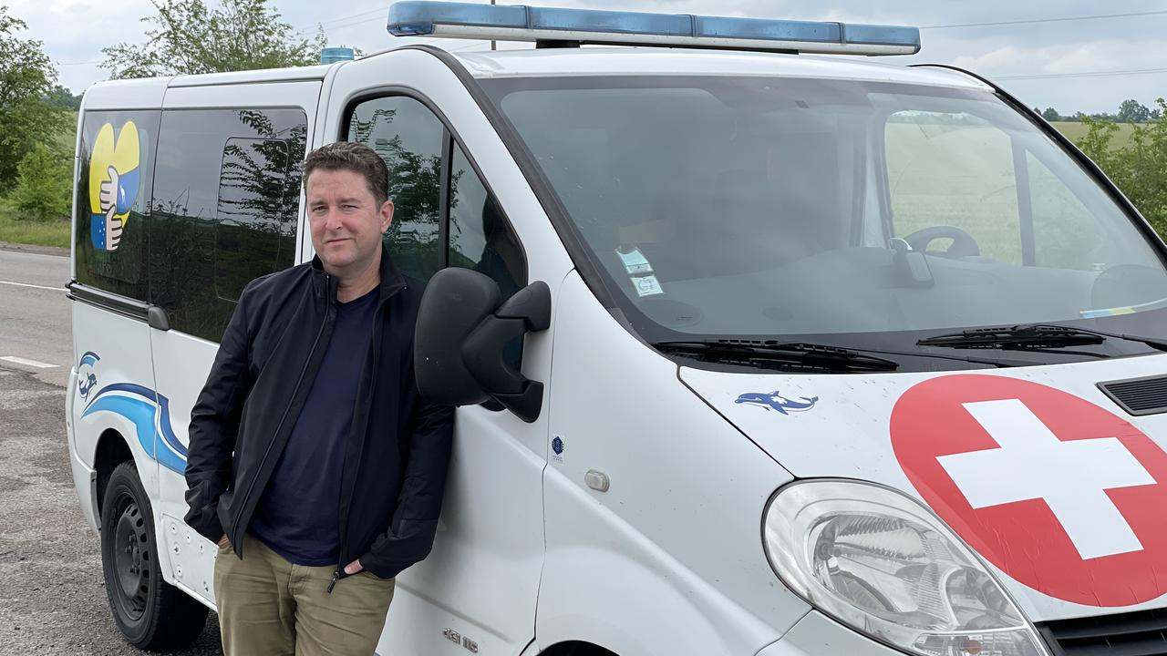 James Spenceley is delivering his fourth convoy of ambulances to Ukraine. Picture: Supplied