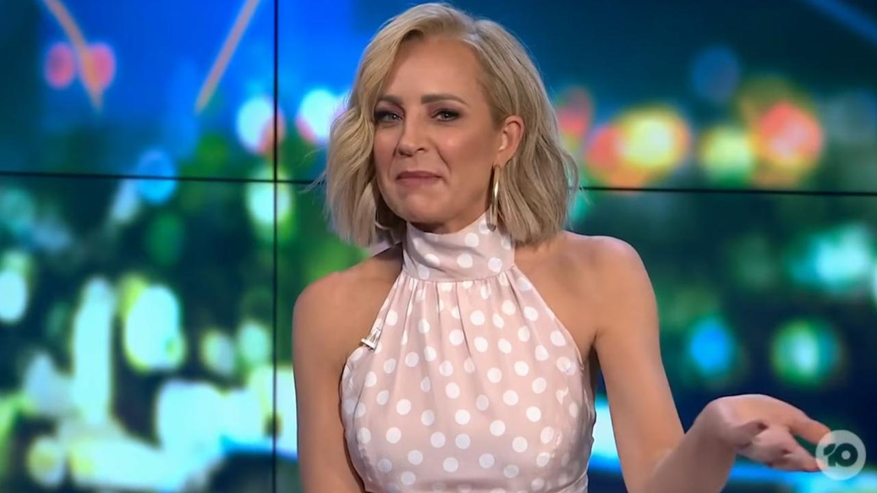 Carrie Bickmore breaks down on The Project over #LetHerSpeak campaign story.