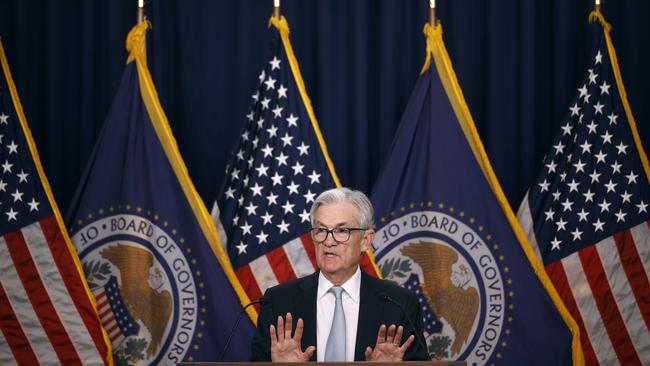 Federal Reserve chairman Jerome Powell has been particularly hawkish. Picture: Getty Images