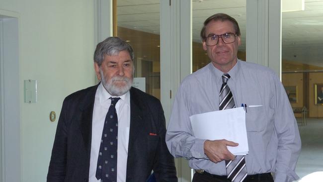 Jones and Senator John Faulkner at Parliament House in 2006.