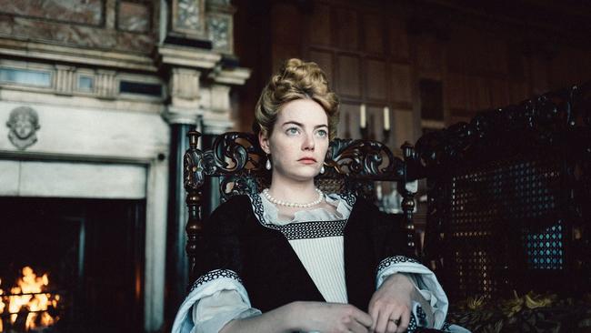 Emma Stone in The Favourite.