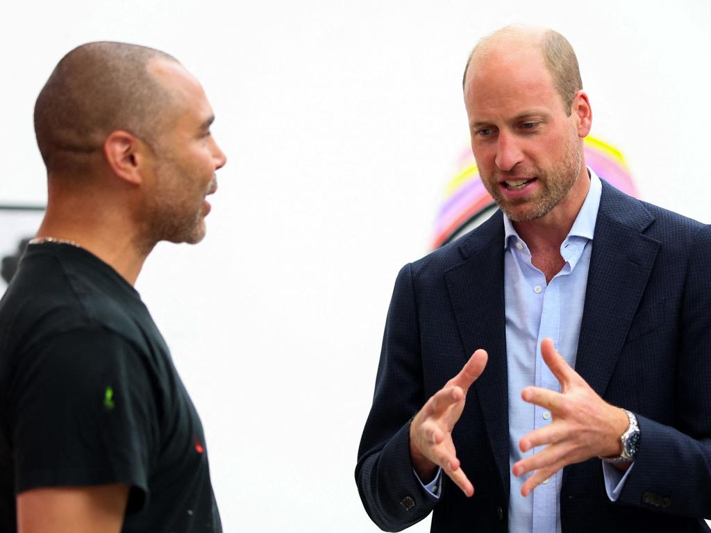 Prince William had an awkward run-in with his brother at the funeral of their uncle last week. Picture: AFP