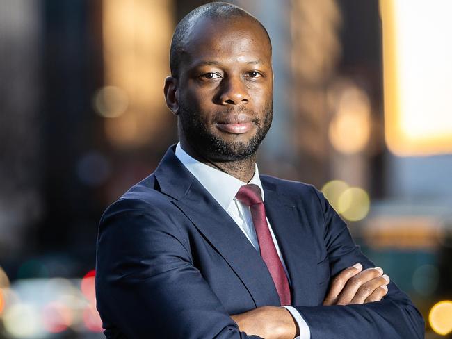 Bruce Djite Head pf the Committee for Adelaide says the city has to become more dynamic, on August 9th, 2022, on Currie Street in Adelaide.Picture: Tom Huntley