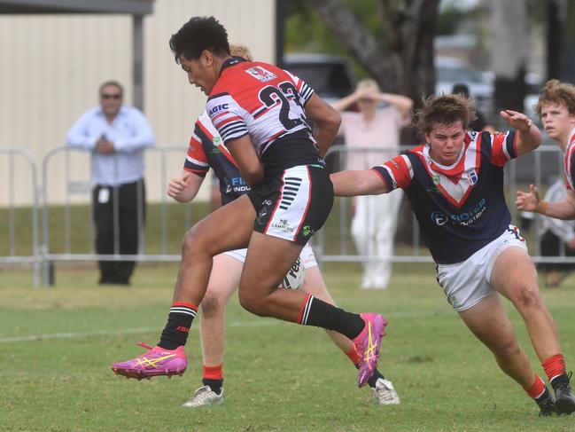 Kirwan State High School hosts St Patrick's College, Mackay, in round 1 of the 2025 Aaron Payne Cup. Picture: Evan Morgan