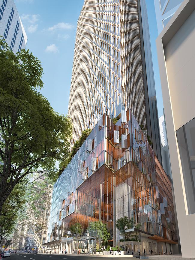 An artist’s impression of 55 Pitt Street.