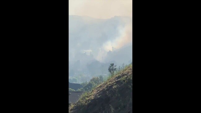 Brush Fire Sends Smoke Clouds Billowing Over Pomona, California | News ...