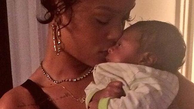 Cool aunty: RiRi shows softer side in new pics