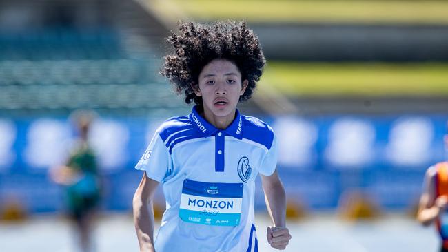 Boys 400m Primary 12/13 racer Cortez Monzon from Marion Catholic School Picture: Julian Andrews