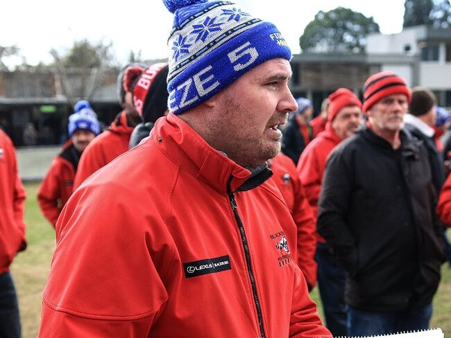 Blackburn coach Brendan Allen. Picture: Davis Harrigan