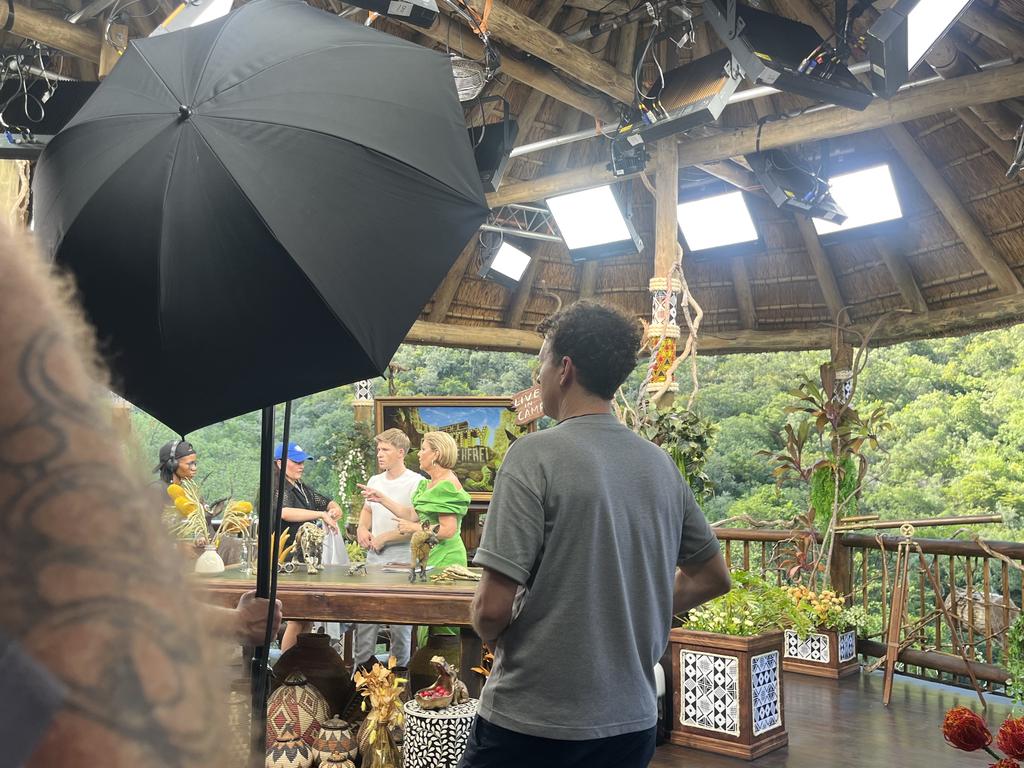 Behind the scenes in I'm A Celeb’s ‘treehouse’. Picture: news.com.au