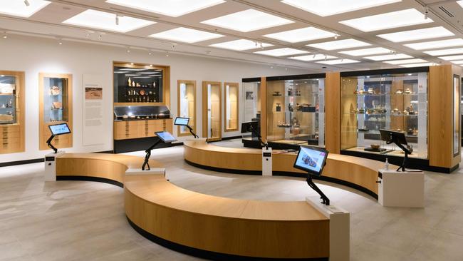 Displays in the Macquarie University History Museum. Picture: Jesse Taylor
