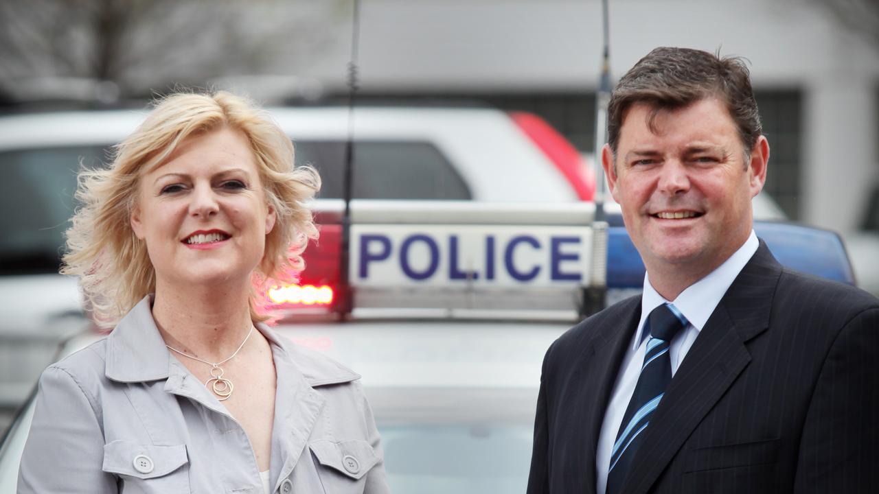 Bernadette Zimmerman with her brother Mark Carroll – former Police Association president.