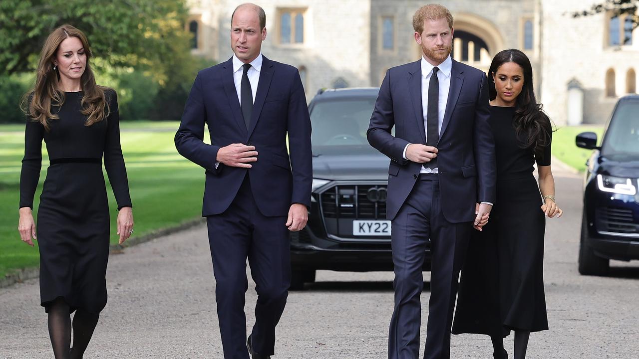 The four royals looked anything but united during the appearance. Picture: Chris Jackson/Getty Images.