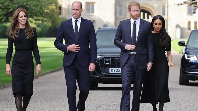 The four royals looked anything but united during the appearance. Picture: Chris Jackson/Getty Images.