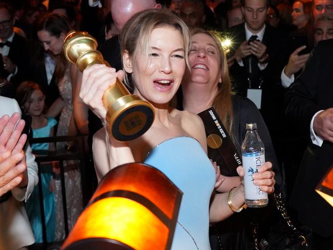 She’s back! Renée Zellweger celebrated her Best Actress win. Picture: Getty Images