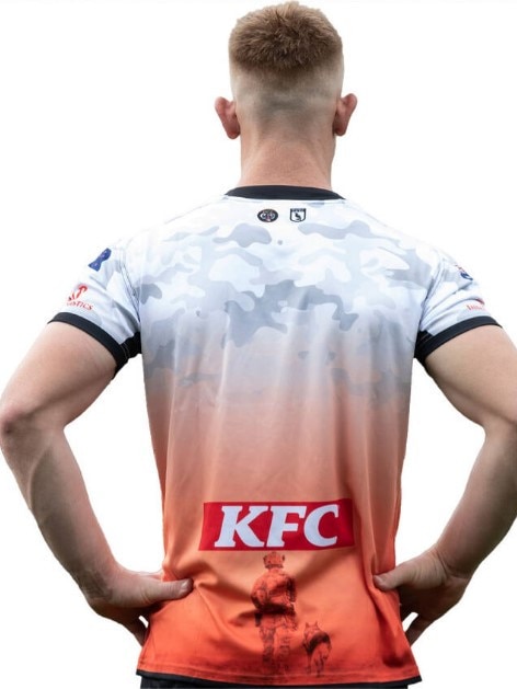 The back of the jersey. Photo: Wests Tigers