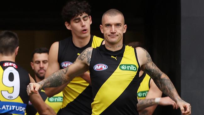 Dustin Martin is on big money at Richmond. (Photo by Mark Metcalfe/AFL Photos/via Getty Images )