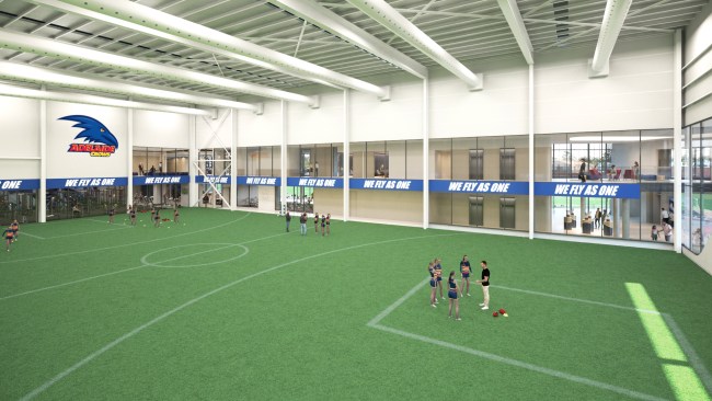 The facility will include an indoor training field.