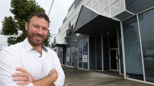 CEO Marco Renai pictured at the site for his school for Boys at 73 Nerang St, Southport. Pic Mike Batterham