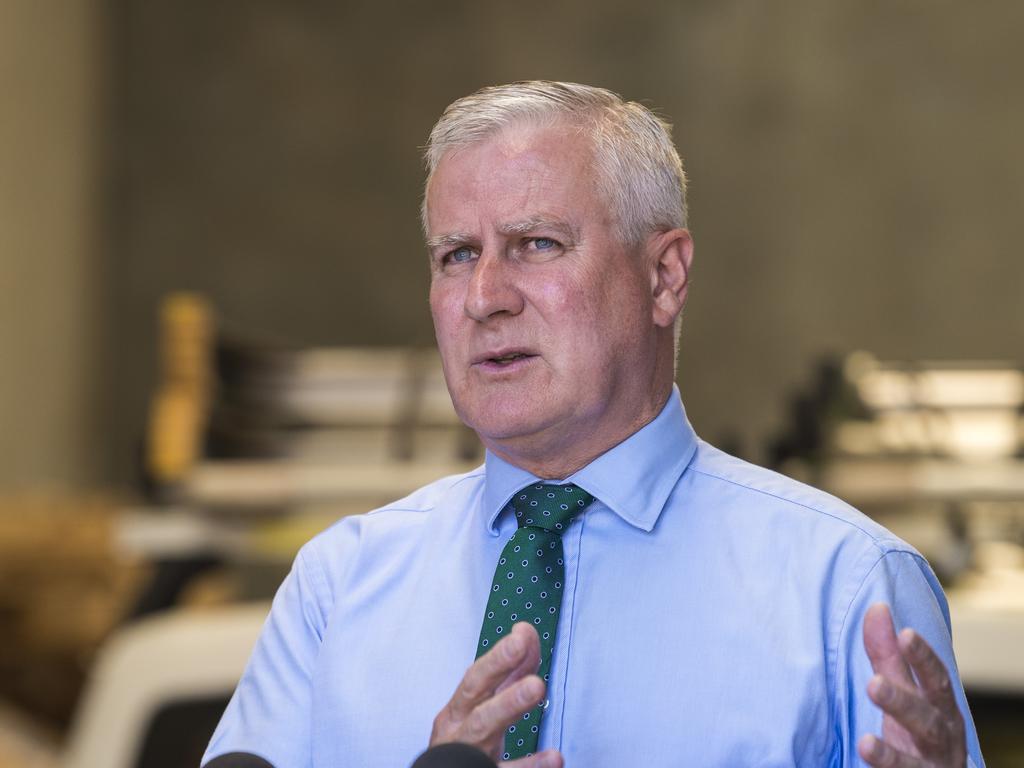 Michael McCormack has been slammed for saying ‘all lives matter’ when discussing the Capitol Hill assault. Picture: Kevin Farmer