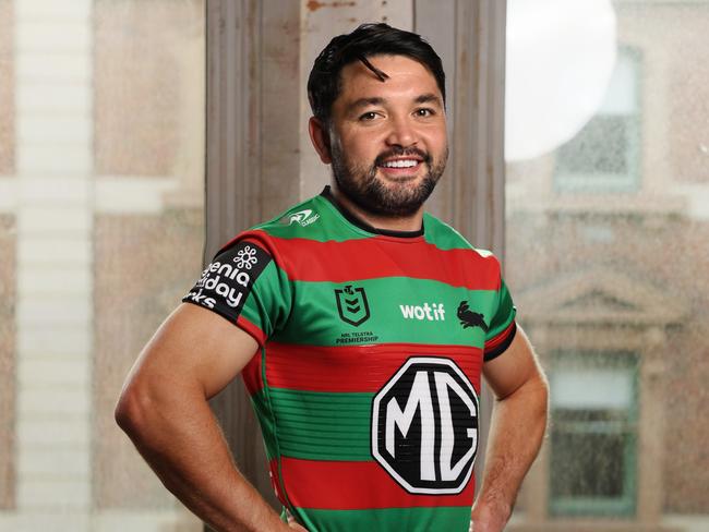 The Daily Telegraph 10.2..2025 Rabbitohs Cameron Murray. The 2025 NRL Telstra Premiership Media Launch. Player representatives from all 17 NRL Clubs. Picture: Rohan Kelly