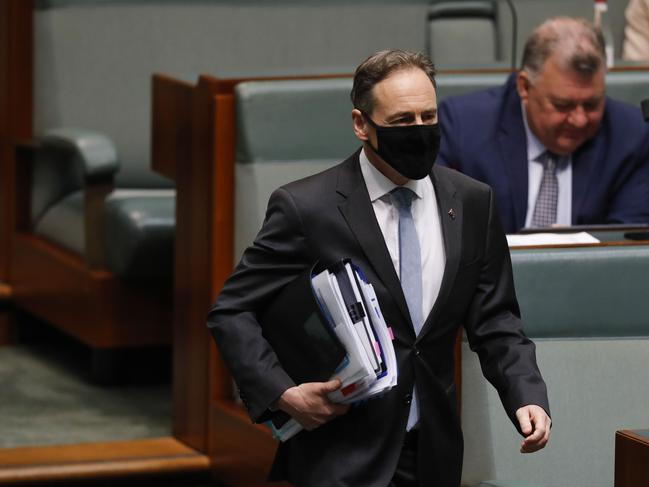 Health Minister Greg Hunt. Picture: Sean Davey.