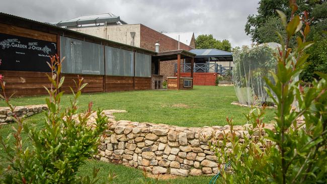 Out the back of Comida in Hahndorf. Picture: Brad Fleet