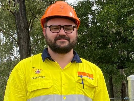 Glencore Indigenous Pathways graduate Ben Horton-Hegarty said he cried when his superintendent told him he'd received a 2022 apprenticeship with the company. Picture: Glencore