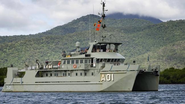 HMAS Paluma returns to HMAS Cairns. Picture: Australian Navy