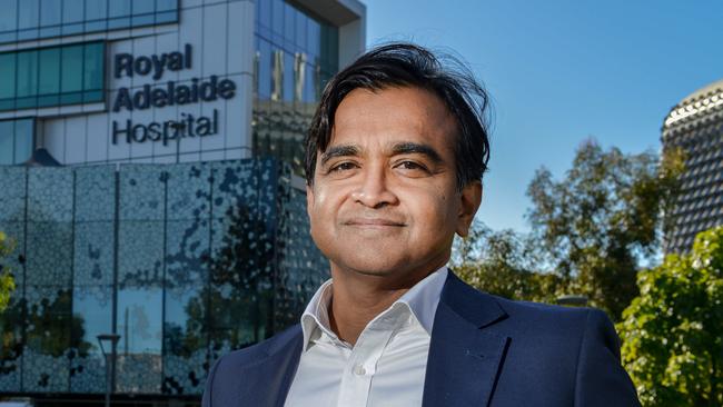 AMA SA president Associate Professor Peter Subramaniam has urged South Australians to get vaccinated. Picture: Brenton Edwards