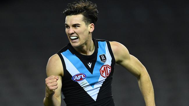 Connor Rozee is another young gun without a deal beyond 2022. Picture: Getty Images