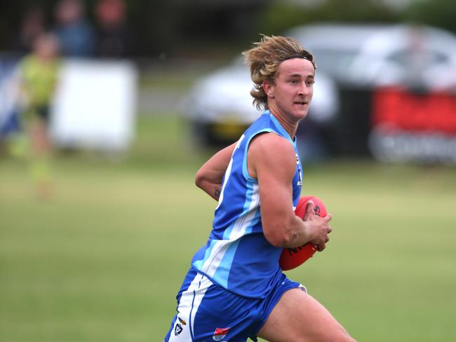 BFL: Barwon Heads v Portarlington. Barwon Heads Jye Bartley. Picture: Mike Dugdale