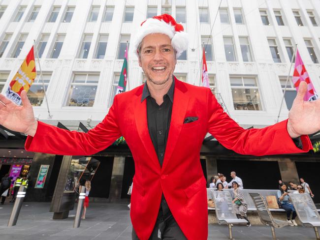 Lord Mayor Nick Reece in his bright red jacket. Picture: Tony Gough