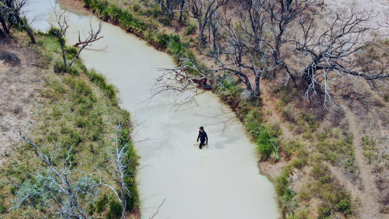 Police search for Jeremiah Rivers in the days after he went missing.