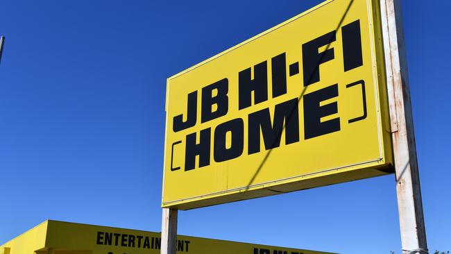 Youths have targeted electronics retailer JB Hi-Fi in a series of thefts across Melbourne. Picture: AAP