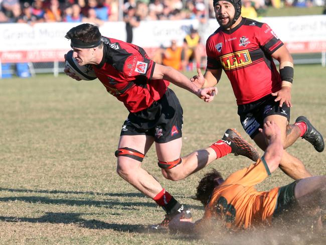 GCDRU First Grade (Phil Temperton Cup) Grand Final. Dolphins vs. Knights. Henry Morris. 19 August 2023 Broadbeach Waters Picture by Richard Gosling