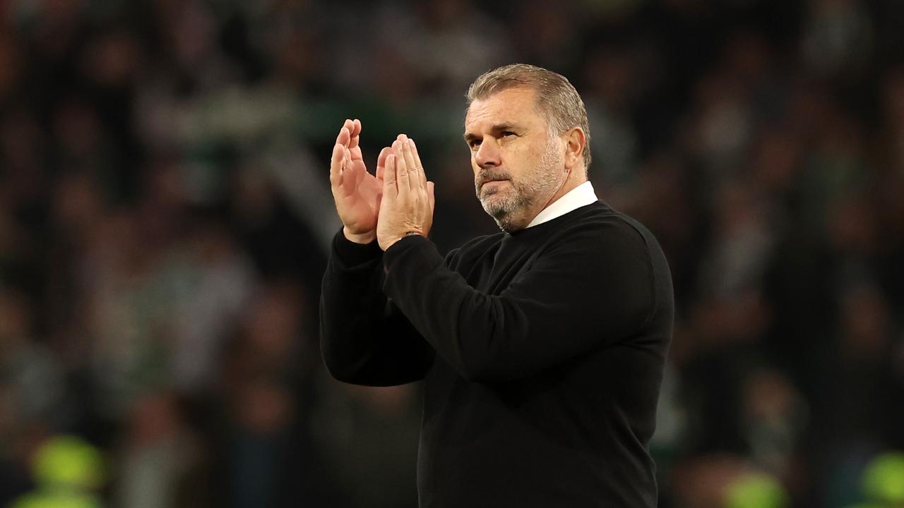 GLASGOW, SCOTLAND – SEPTEMBER 06: Ange Postecoglou, Manager of Celtic applauds the fans following their sides defeat in the UEFA Champions League group F match between Celtic FC and Real Madrid at Celtic Park Stadium on September 06, 2022 in Glasgow, Scotland. (Photo by Ian MacNicol/Getty Images)