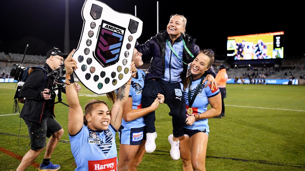 NSW women's coach Kylie Hilder (top). Picture: NRL Imagery