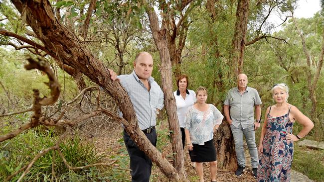 Members of the Kellyville Residential Action Group include Tim Opren (far left). Picture: Troy Snook