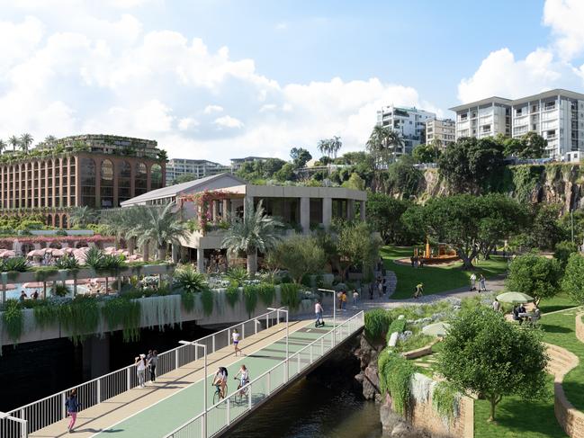 An artist’s impression of the changes to Howard Smith Wharves