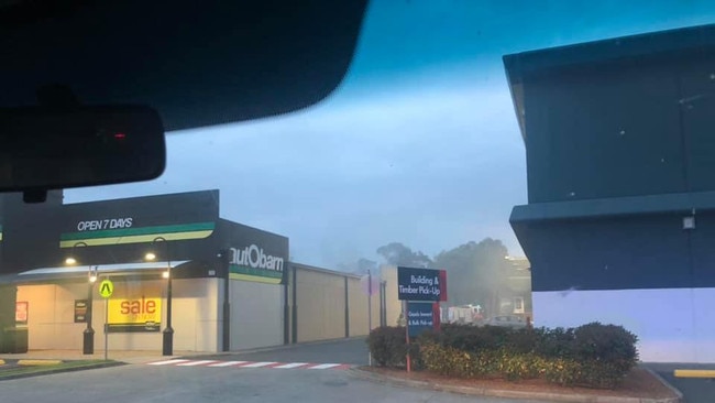 Firefighters were called to a blaze at the AutoBarn store on Greenway Drive in Tweed Heads South on Saturday, October 24, 2020. Picture: contributed