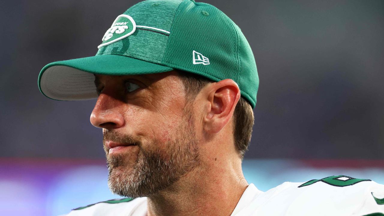 Aaron Rodgers is hoping to turn the fortunes of the New York Jets around. Mike Stobe/Getty Images/AFP