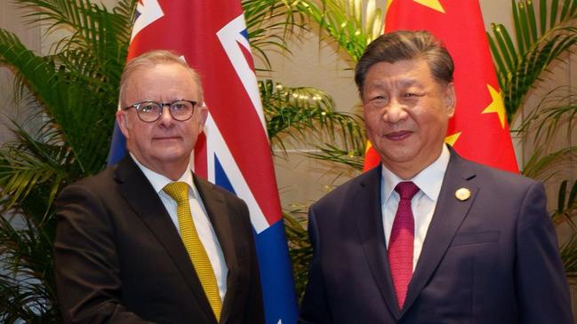 Caption: Prime Minister Anthony Albanese and Chinese President Xi Jinping held a 30 minute bilateral meeting on the sidelines of the G20 Summit in Rio de Janeiro, Brazil on Monday November 18, 2024. Picture: Supplied/handout/Prime Minister's Office