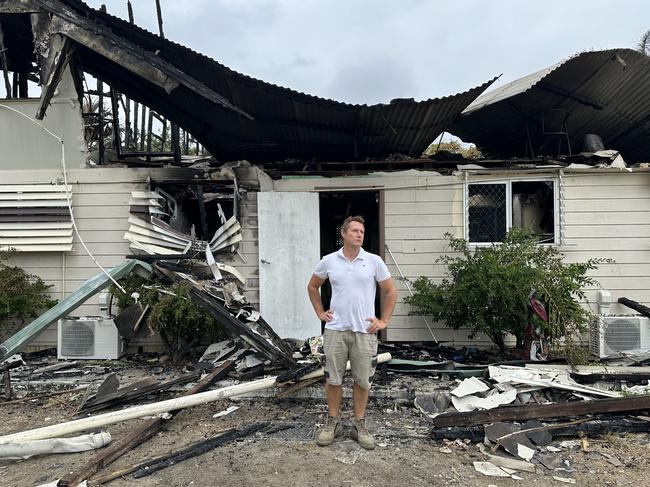 Barnacles Backpackers in Bowen burnt down on 30 April 2025, the day Scott Kennedy's family was due to settle on the property.